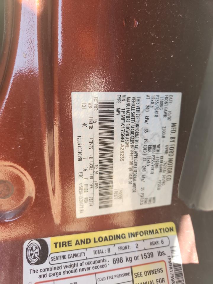 Lot #3305294332 2008 FORD EXPEDITION