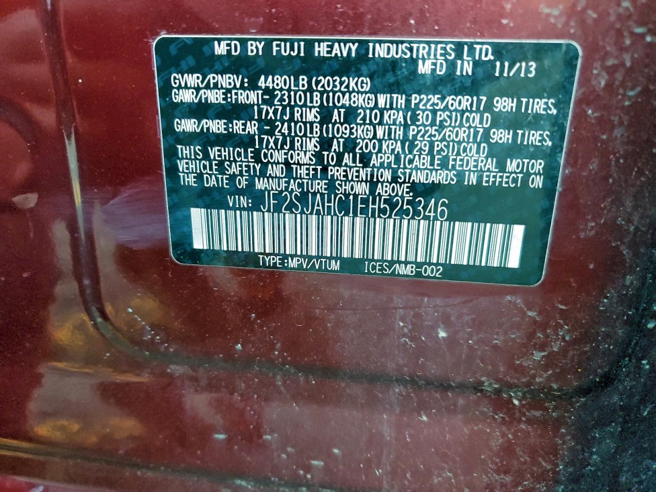 SUBARU FORESTER 2.5I LIMITED