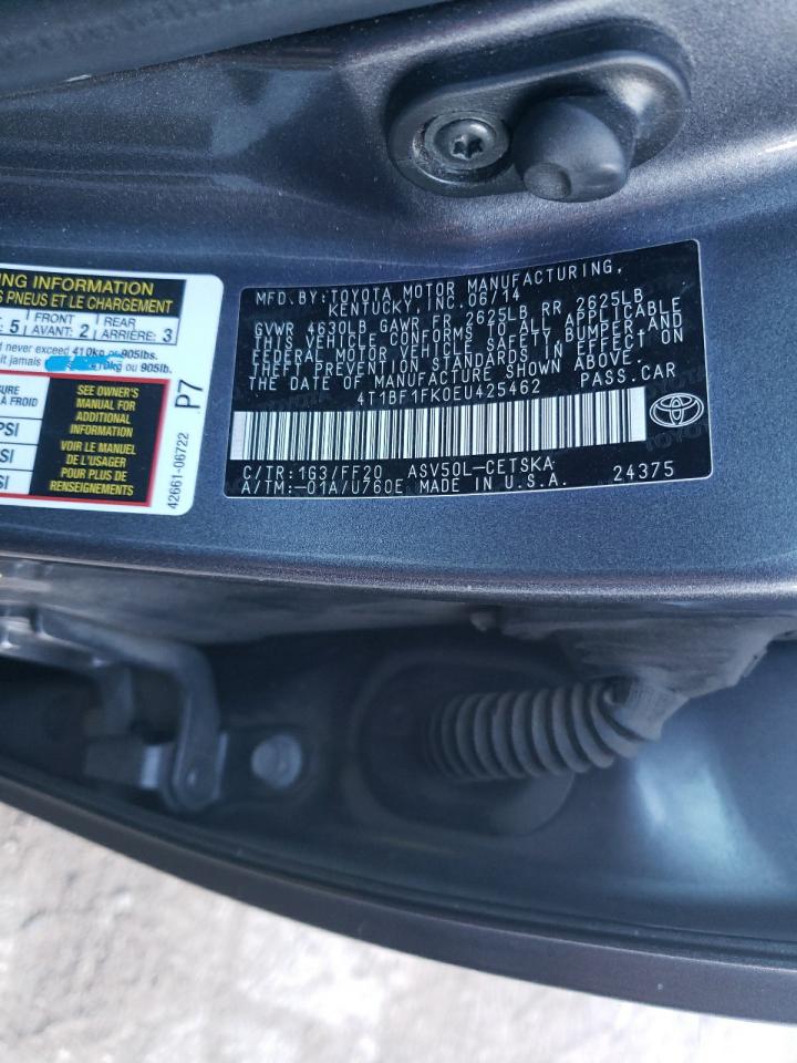 Lot #3302860915 2014 TOYOTA CAMRY L