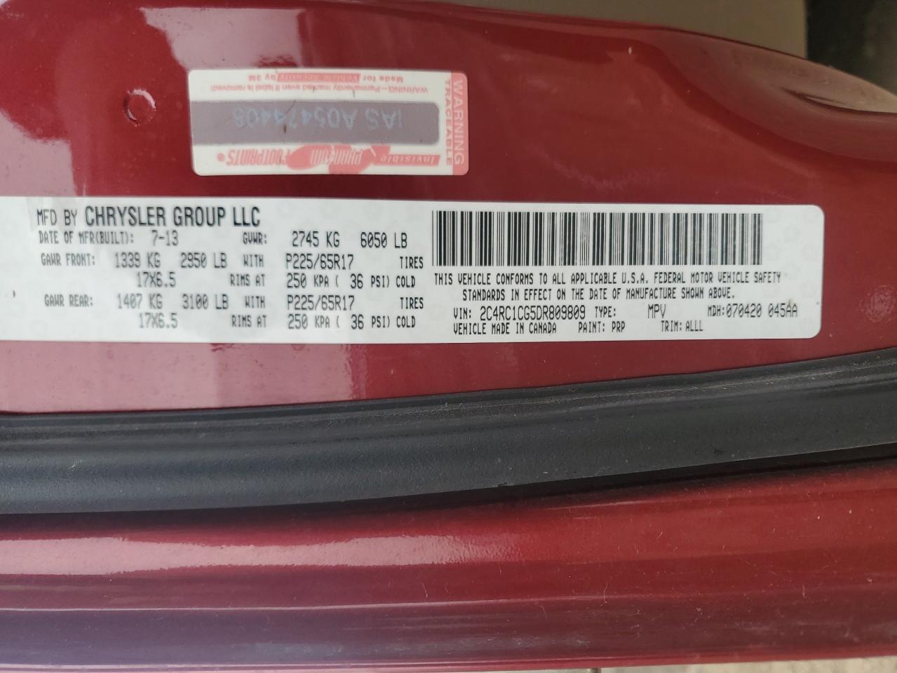 CHRYSLER TOWN & COUNTRY TOURING L