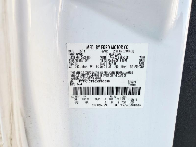 2014 FORD F150 SUPER #3304727912