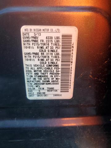 2013 NISSAN ROGUE S - JN8AS5MT4DW528888