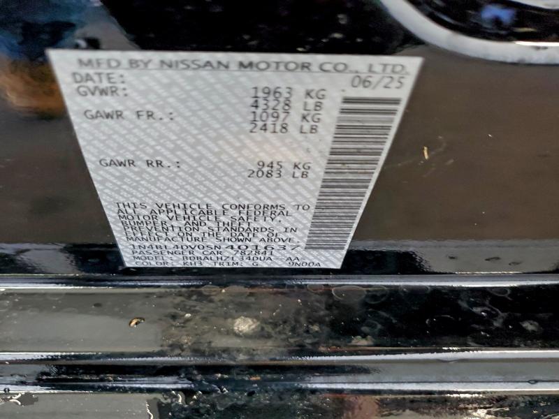 2025 NISSAN ALTIMA SV #3305325343