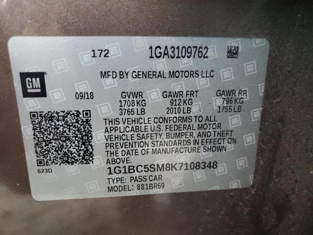 2019 CHEVROLET CRUZE LS #3292458706