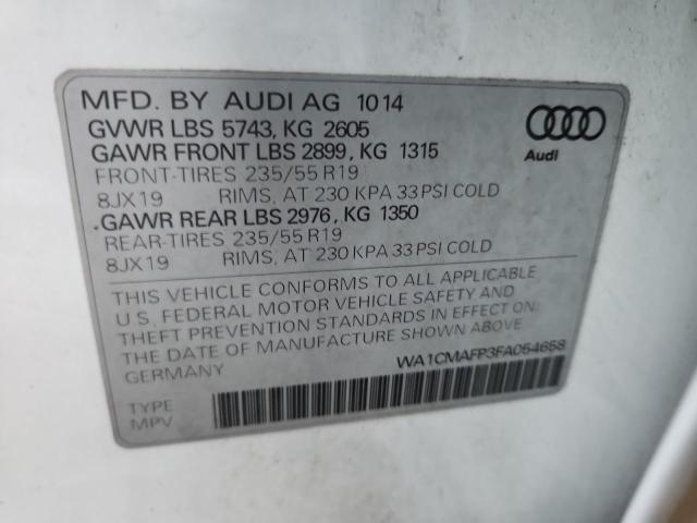 2015 AUDI Q5 TDI PRE - WA1CMAFP3FA054658