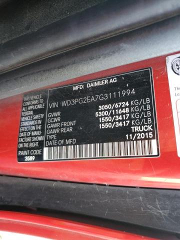 2016 MERCEDES-BENZ METRIS #3297986057