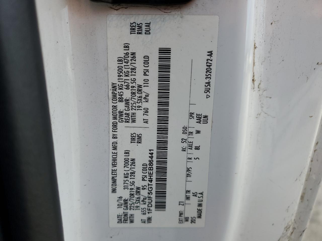 FORD F-550 SUPER DUTY