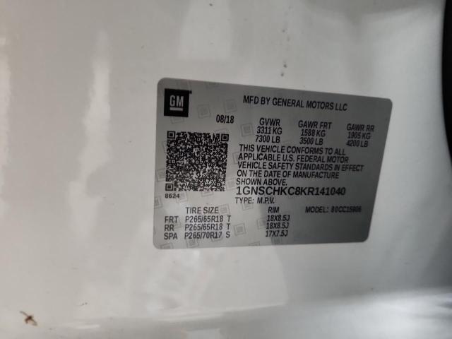 2019 CHEVROLET SUBURBAN C - 1GNSCHKC8KR141040