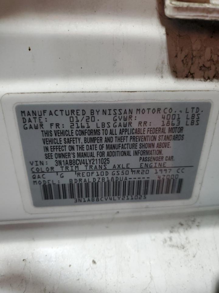 Lot #3302759398 2020 NISSAN SENTRA SV