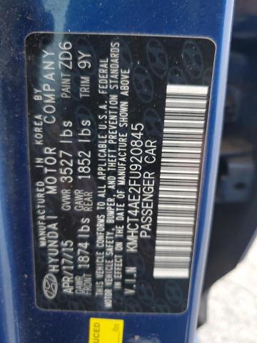 2015 HYUNDAI ACCENT GLS #3292515696