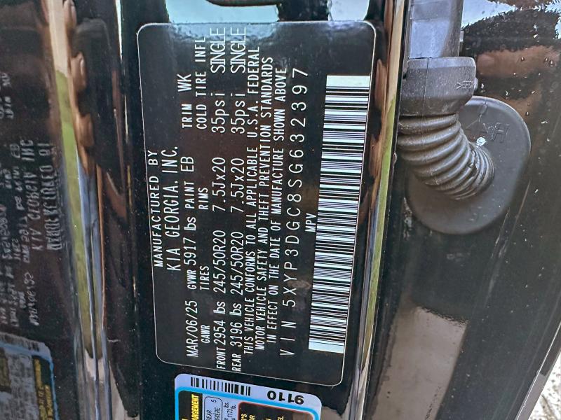 2025 KIA TELLURIDE - 5XYP3DGC8SG632397