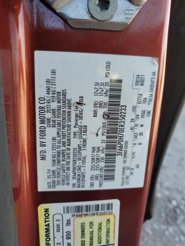 2014 FORD FUSION SE - 3FA6P0H70ER350233