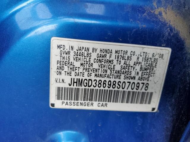 2008 HONDA FIT SPORT #3285541339