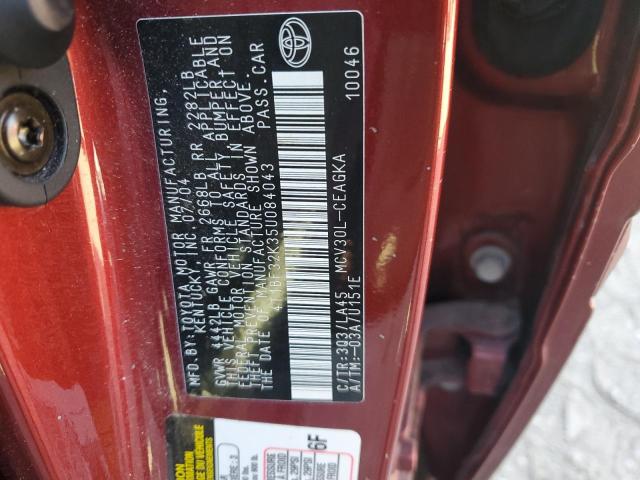 2005 TOYOTA CAMRY LE #3292763815