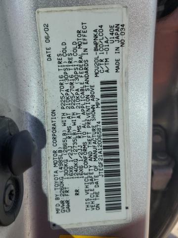 2002 TOYOTA HIGHLANDER #3301805381