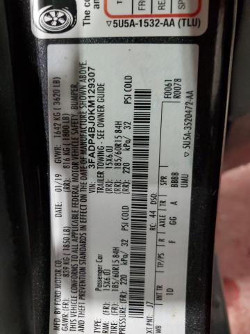 2019 FORD FIESTA SE #3305421452