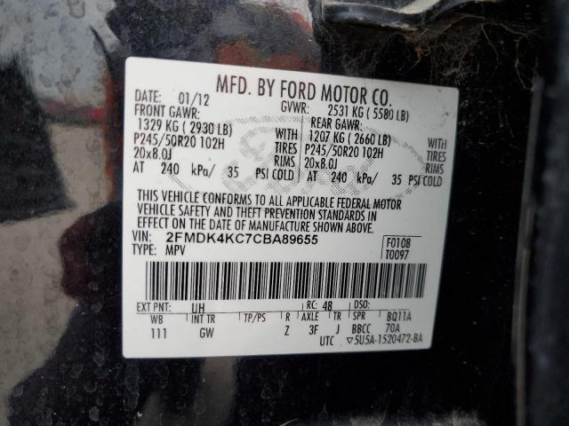 2012 FORD EDGE LIMIT #3293381468