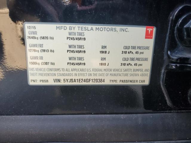 2016 TESLA MODEL S #3304540454