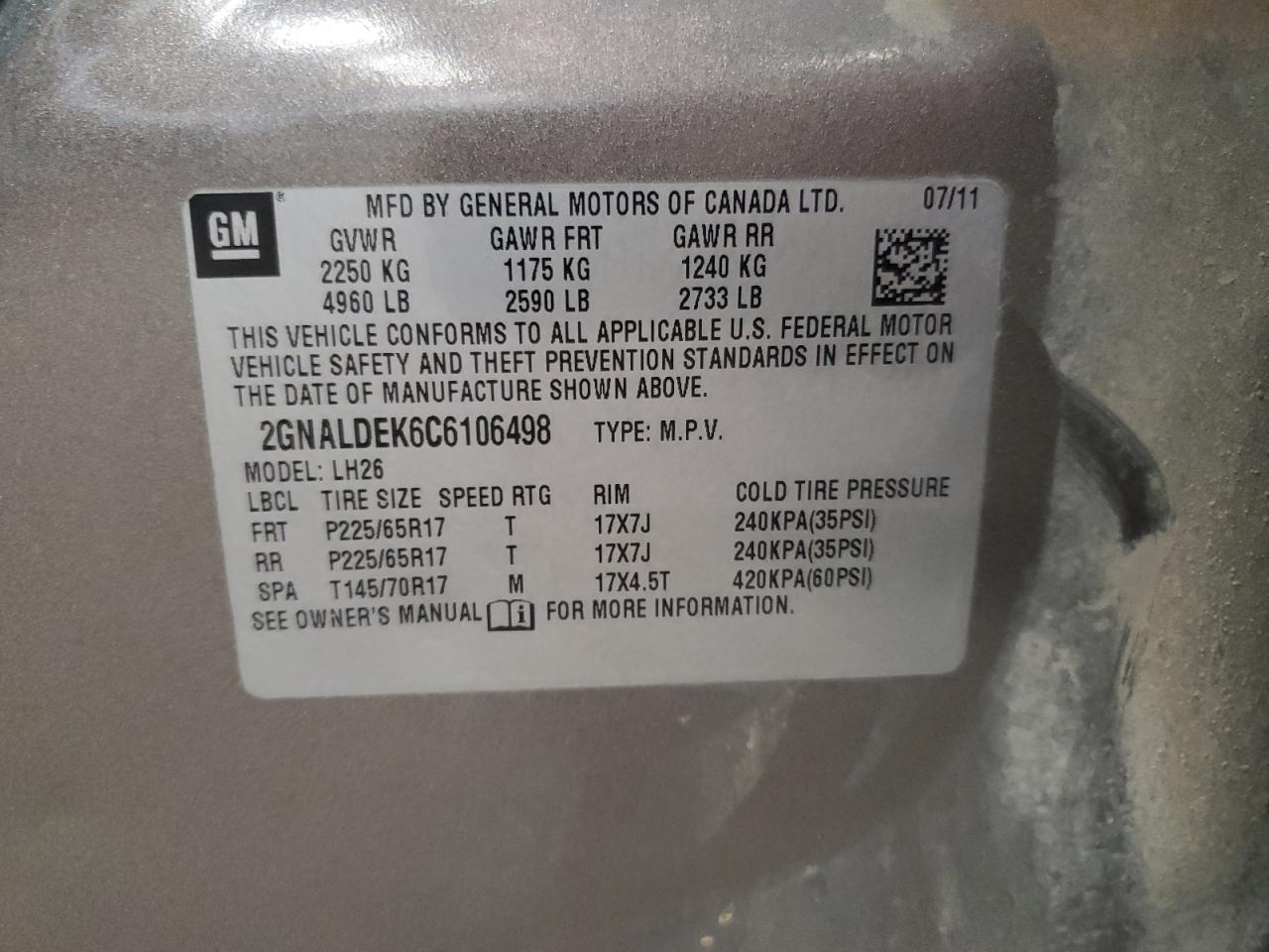 CHEVROLET EQUINOX LT