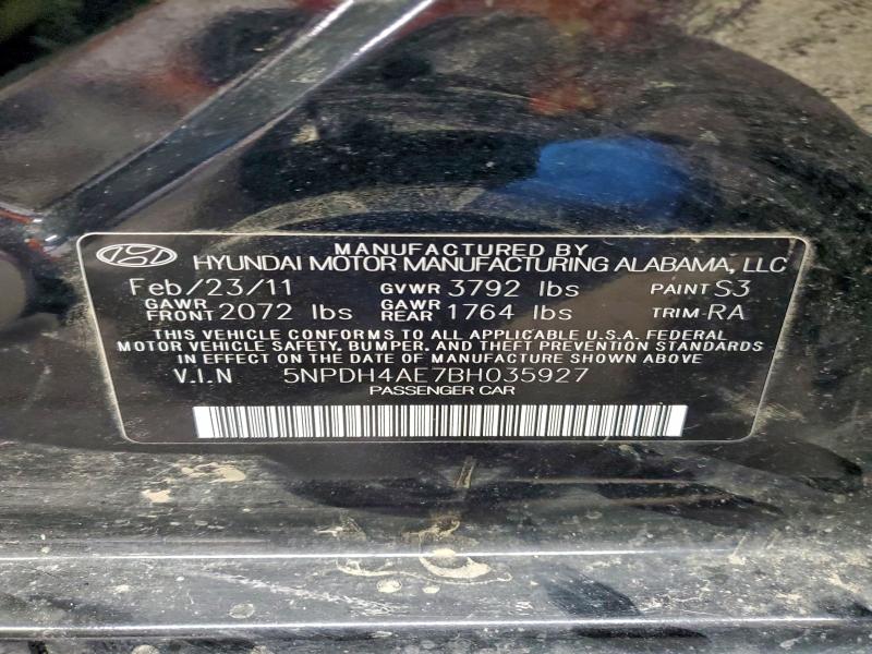 2011 HYUNDAI ELANTRA GL #3305341316