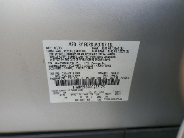 2013 FORD TAURUS LIM - 1FAHP2F86DG232175