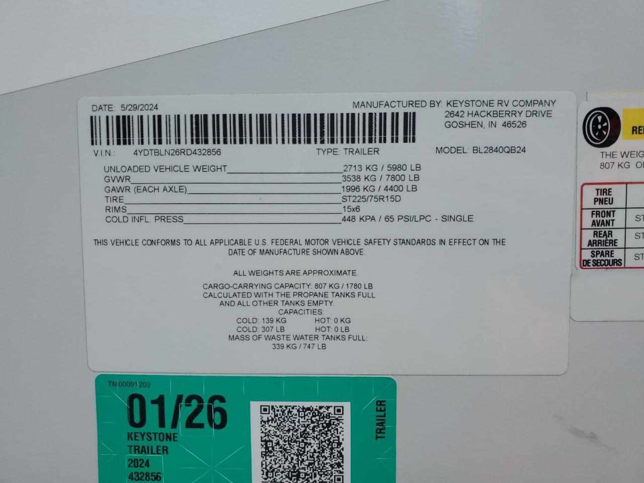 Lot #3290162204 2024 KEYSTONE BULLET