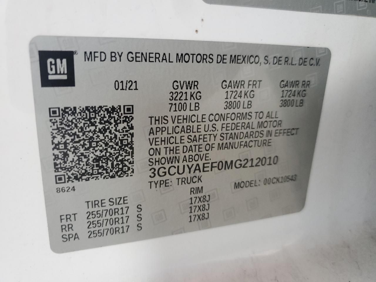 Lot #3315976097 2021 CHEVROLET SILVERADO