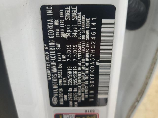 2017 KIA SORENTO SX - 5XYPKDA57HG246141