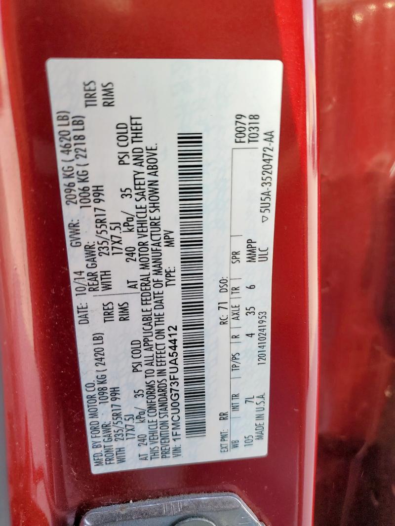 2015 FORD ESCAPE SE #3291552932