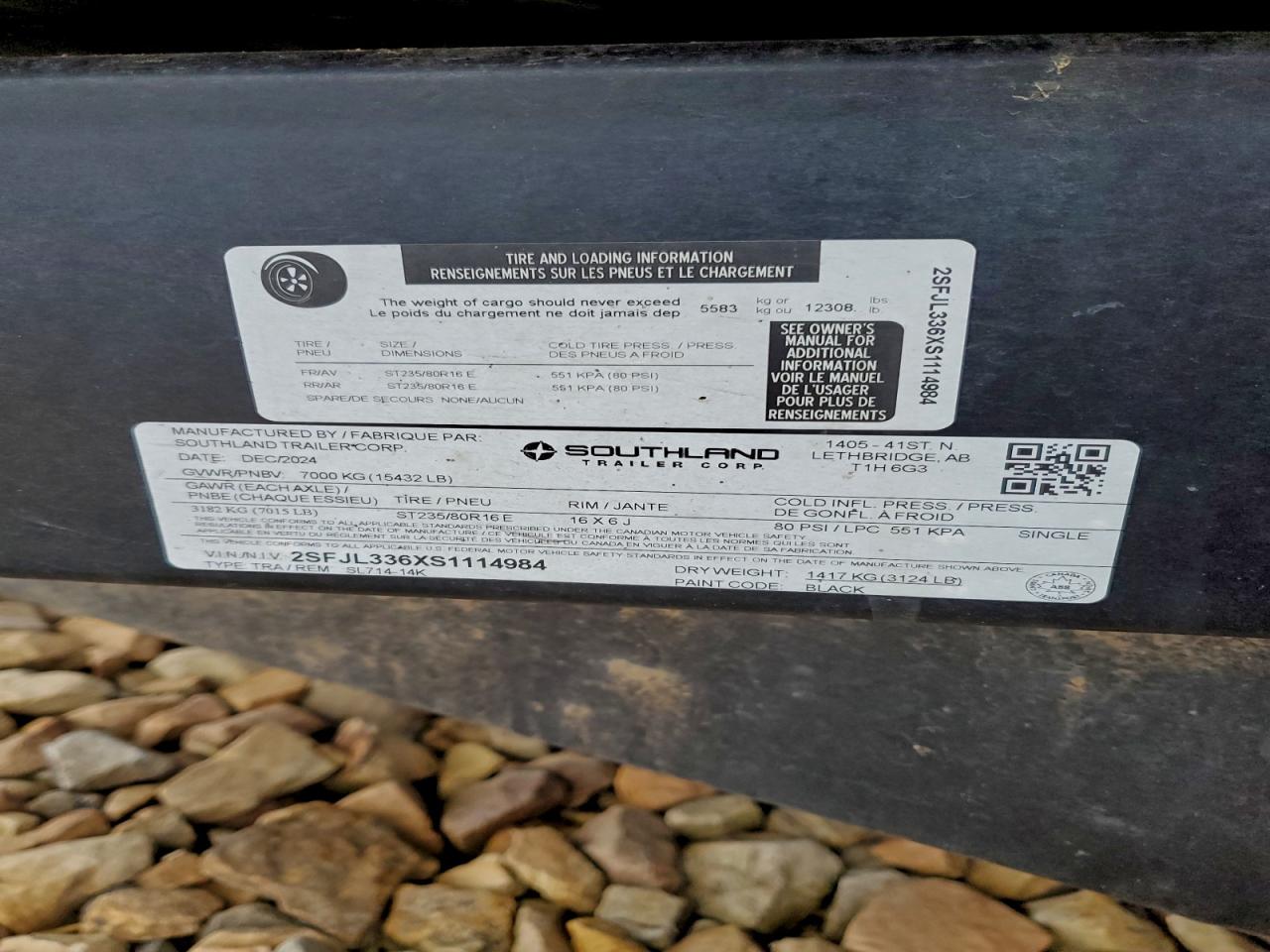 Lot #3302715046 2025 SOUTHLAND UNKNOWN