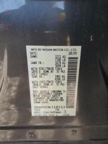 2009 NISSAN TITAN XE #3282578875