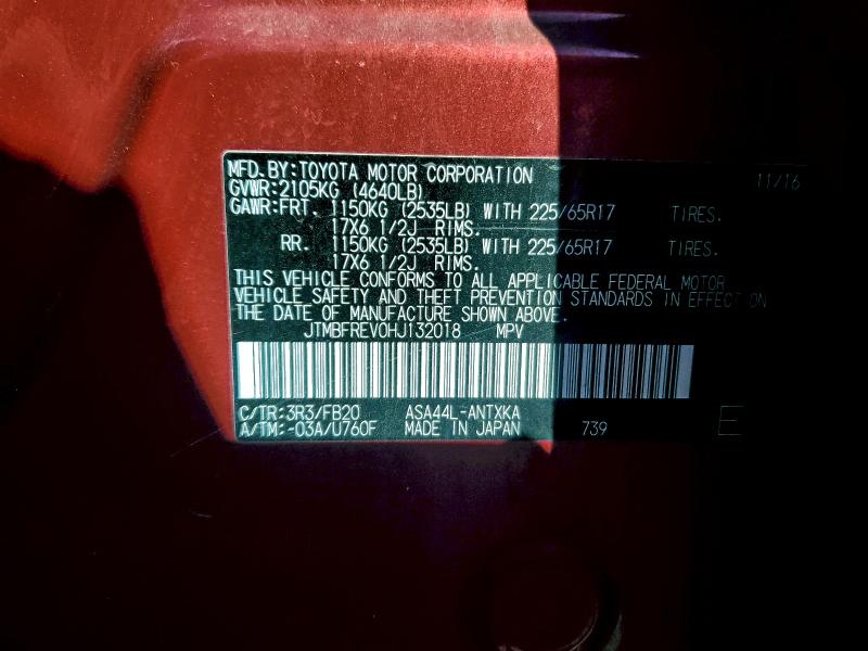 2017 TOYOTA RAV4 LE #3301801355