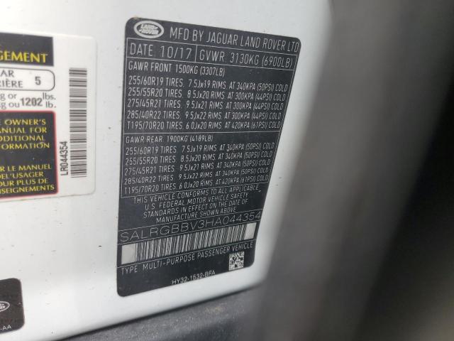 2017 LAND ROVER DISCOVERY #3279500245