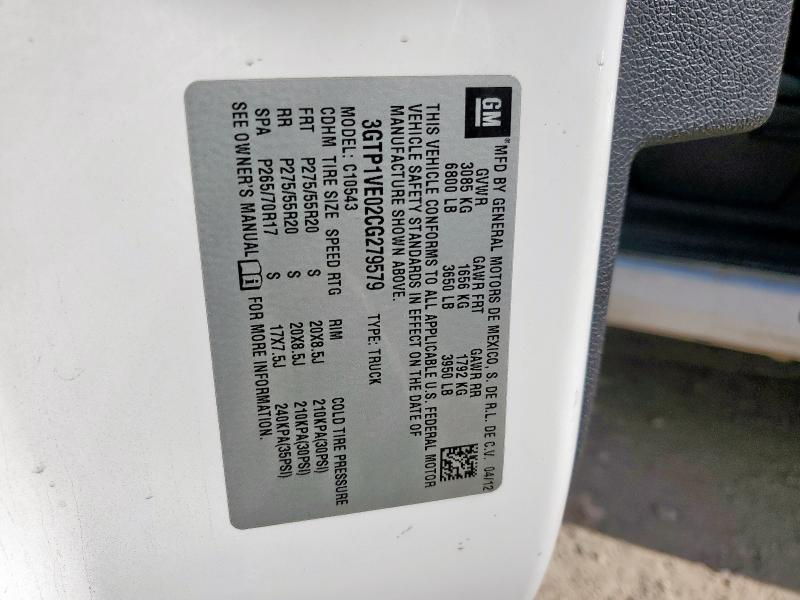 2012 GMC SIERRA C15 #3304955941