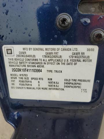 2001 CHEVROLET SILVERADO #3303963702