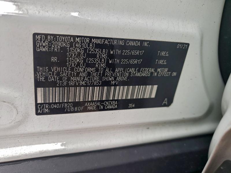 2021 TOYOTA RAV4 LE #3302646108