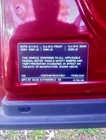 2005 SAAB 9-3 ARC #3297008379