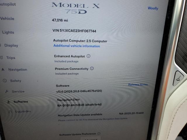 2017 TESLA MODEL X #3304530466