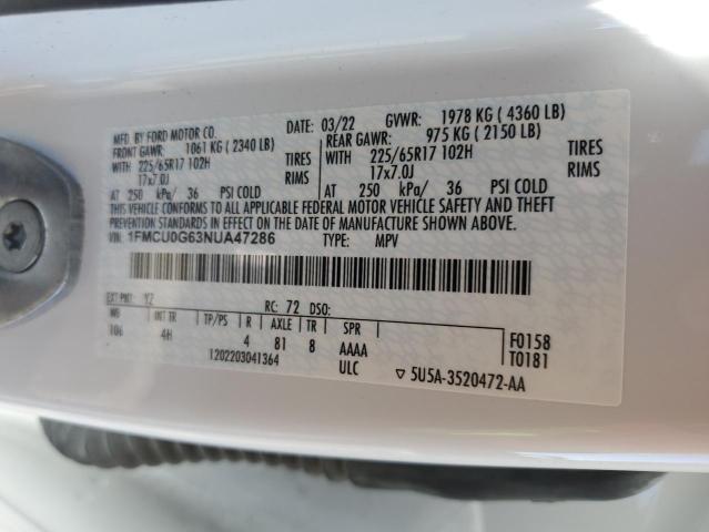 2022 FORD ESCAPE SE #3280469140