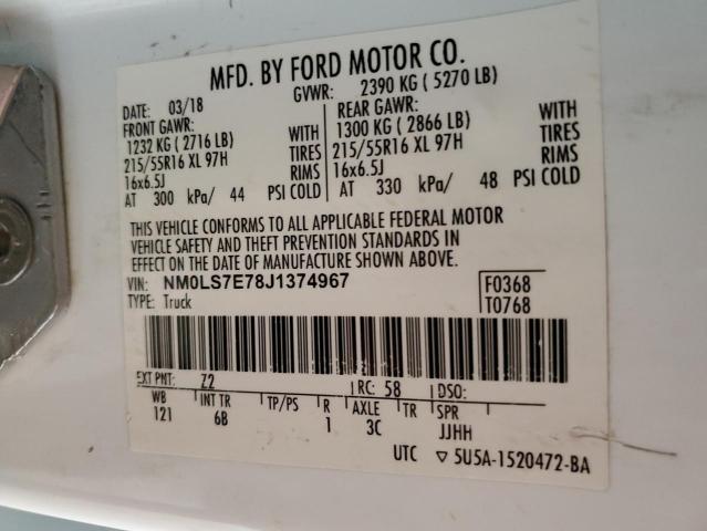 2018 FORD TRANSIT CO #3290214227
