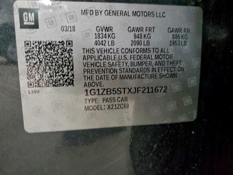 2018 CHEVROLET MALIBU LS #3317801068