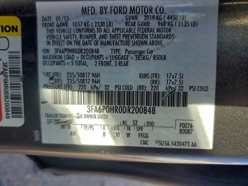 2013 FORD FUSION SE #3297858781