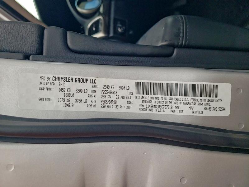 2011 JEEP GRAND CHER #3302841940