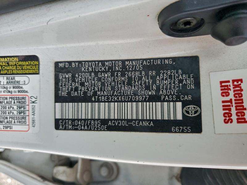 2006 TOYOTA CAMRY LE #3303922689