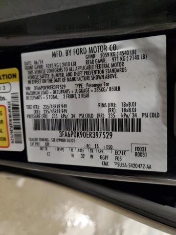 2014 FORD FUSION TIT #3283989829