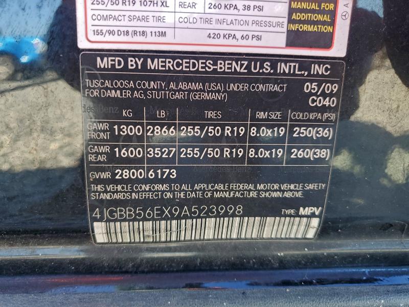 2009 MERCEDES-BENZ ML 350 #3304483439