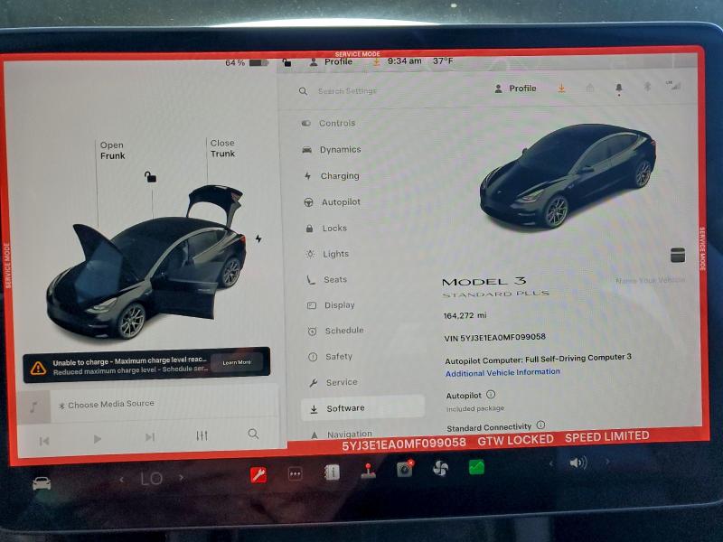 2021 TESLA MODEL 3 #3304555439