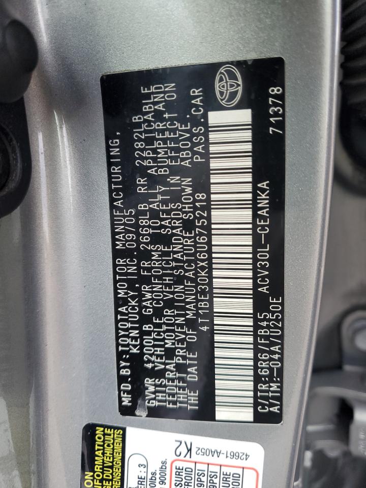 Lot #3285820902 2006 TOYOTA CAMRY LE