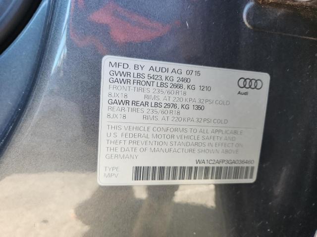 2016 AUDI Q5 PREMIUM - WA1C2AFP3GA036460