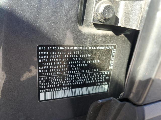 2022 VOLKSWAGEN TAOS SE #3293336454